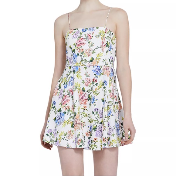 Alice + Olivia Dresses & Skirts - NWT Alice and Olivia Trixie Floral-Print Sleeveless Mini Dress